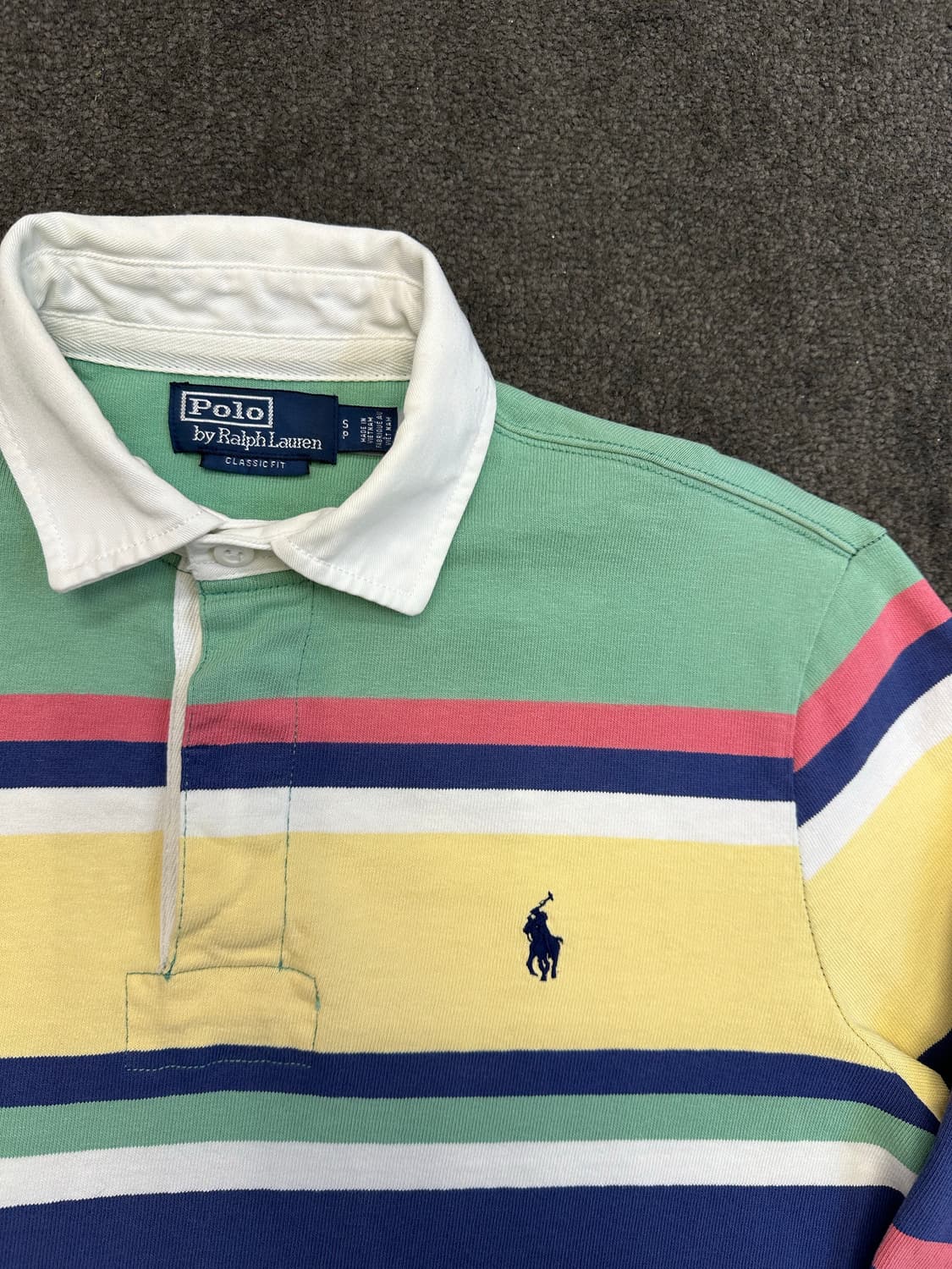 폴로 랄프로렌 멀티 스트라이프 럭비 셔츠 S 상품이미지2