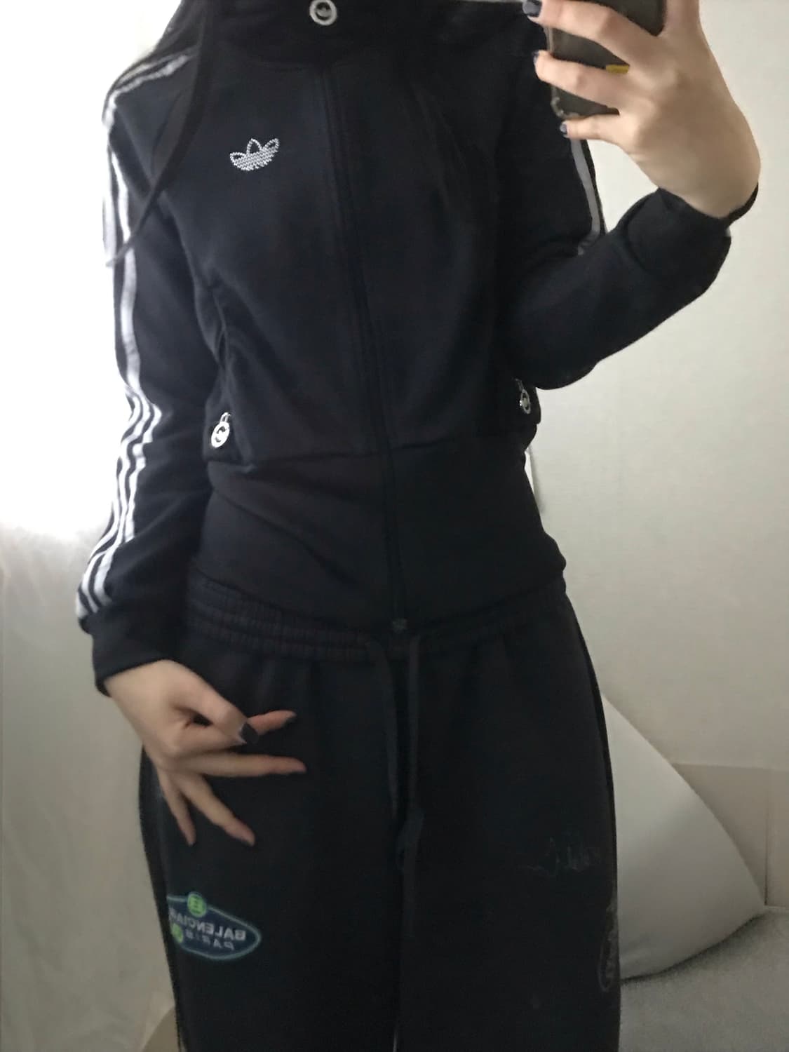 아디다스 블랙 실버 큐빅 져지 상품이미지4