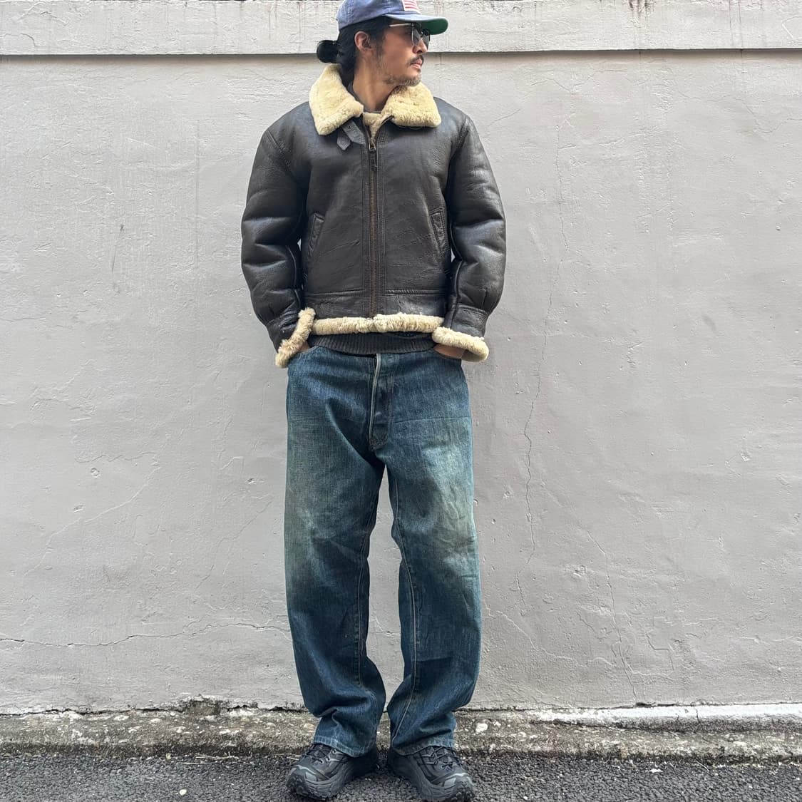 일본 에비수 빅로고 셀비지 데님 팬츠 상품이미지2