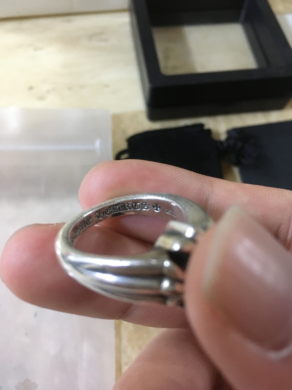 크롬하츠 ch플러스 컷아웃 링 21호 상품이미지5