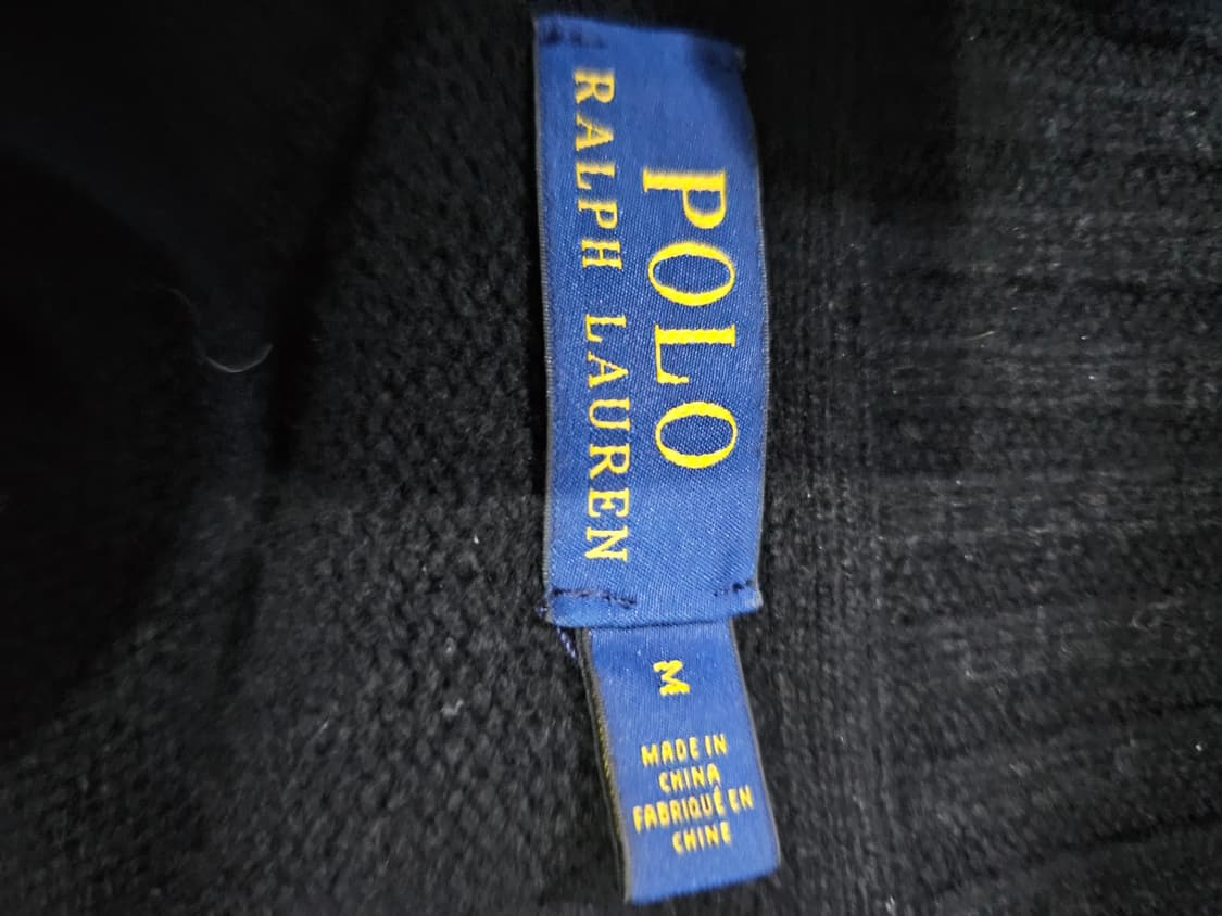 폴로 POLO 빅포니 검빨 니트집업 95~100 / M~L 상품이미지4