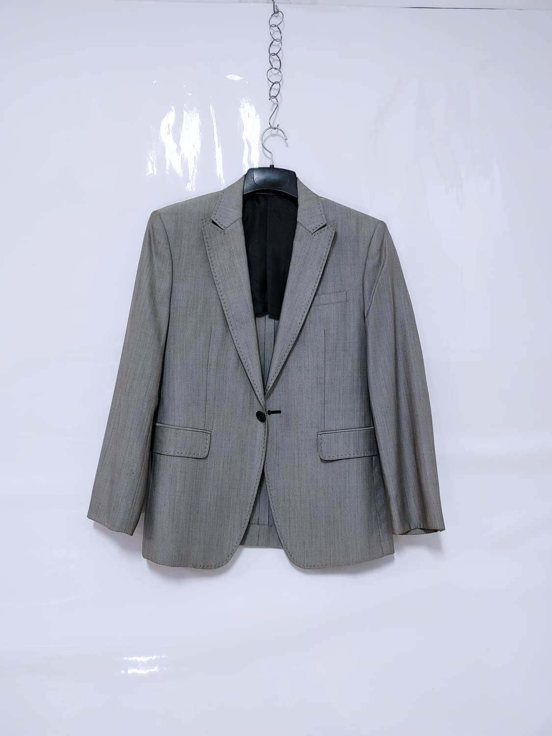 ICINOO 이신우 그레이 원버튼 블레이져 상품이미지1