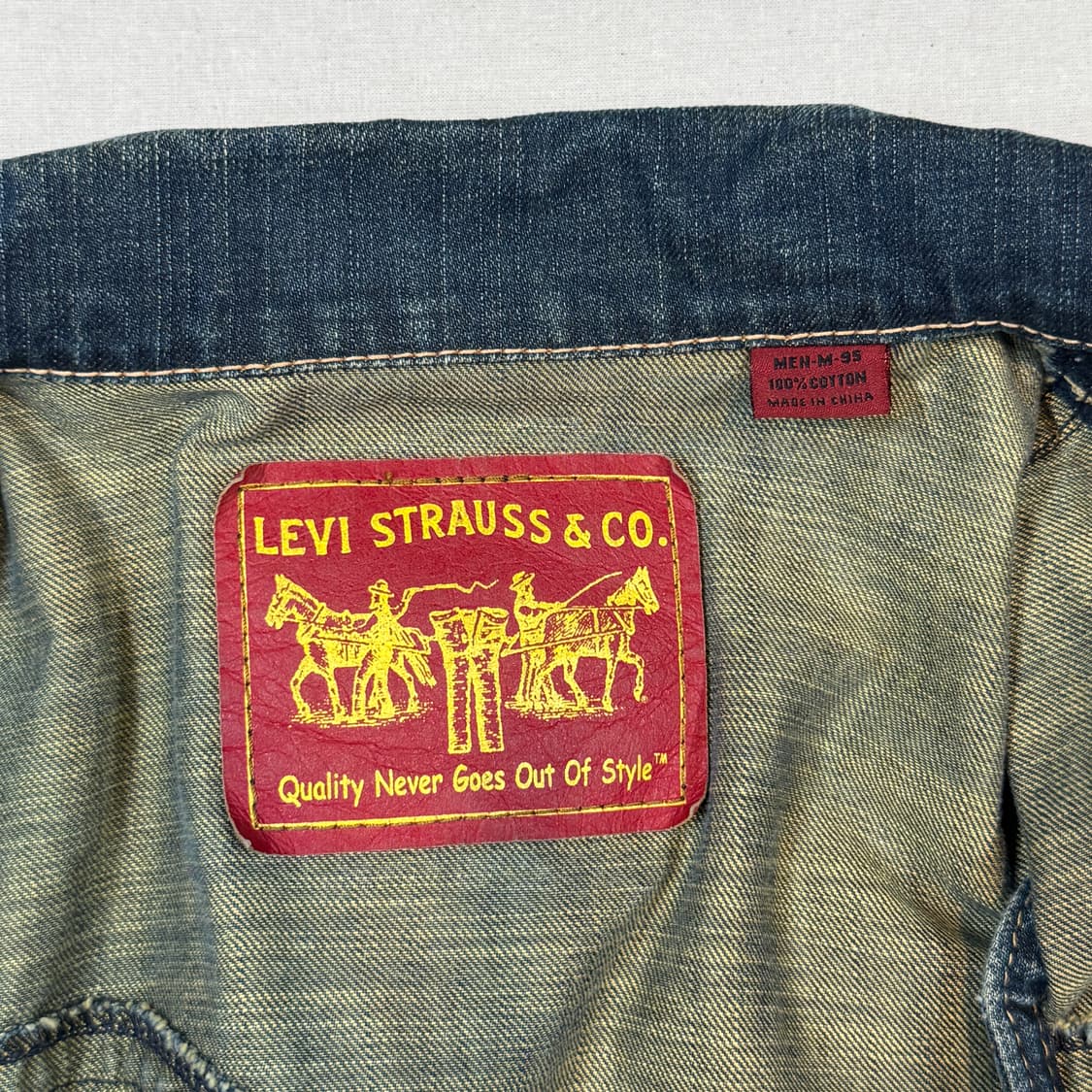 M) 리바이스 청 데님 조끼 베스트 상품이미지8