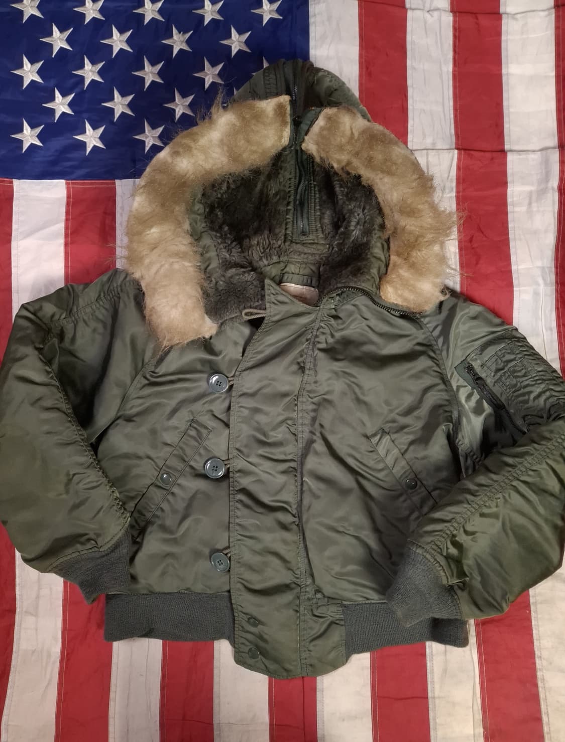 오리지날 80's 미공군 알파사 N-2B 항공자켓 상품이미지1