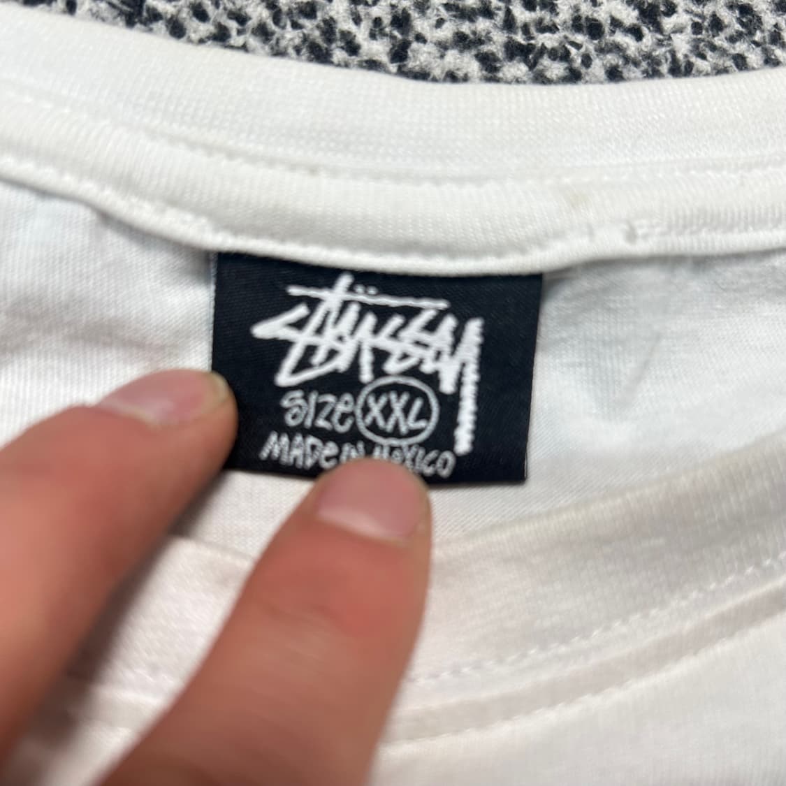 스투시 빅로고 화이트 반팔티 상품이미지7