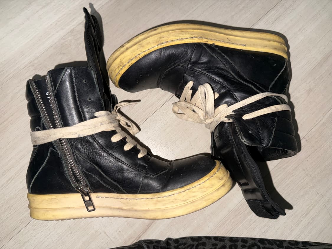 릭오웬스 지오바스켓 37 검검흰 상품이미지2