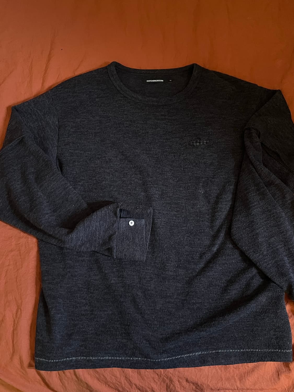 해칭룸 레이어 커프스 티 상의 상품이미지2