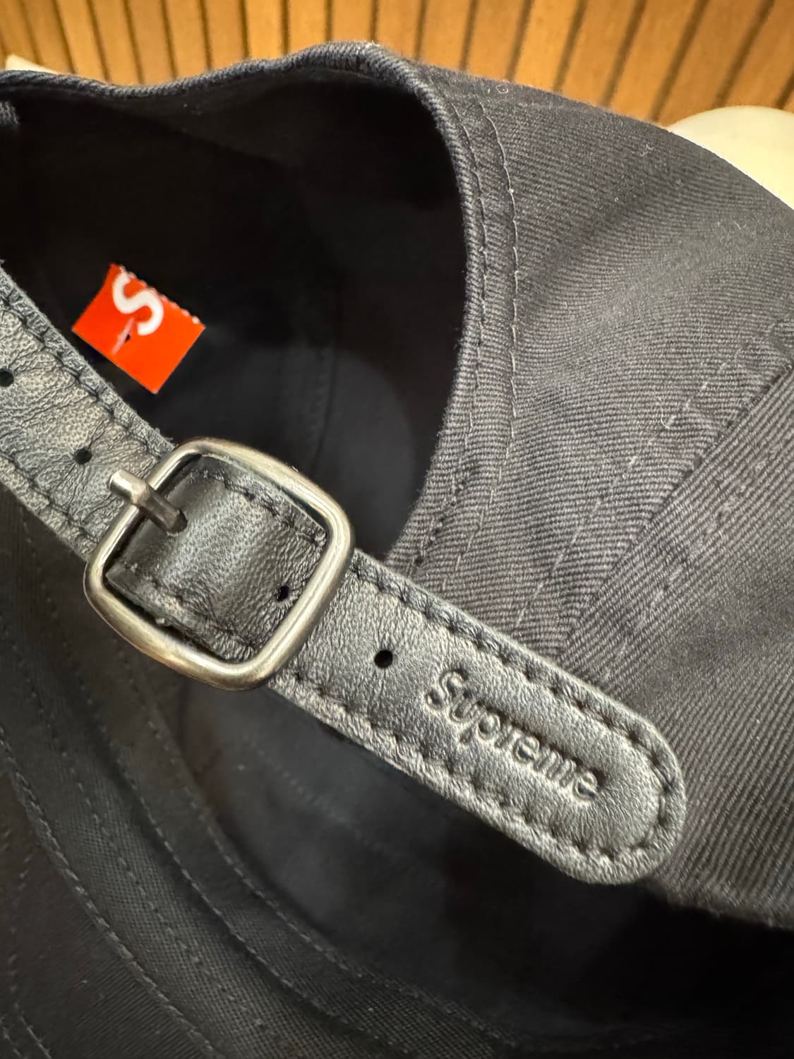 [OS] 슈프림 워시드 치노 트윌 캠프캡 블랙 -26ss 상품이미지5