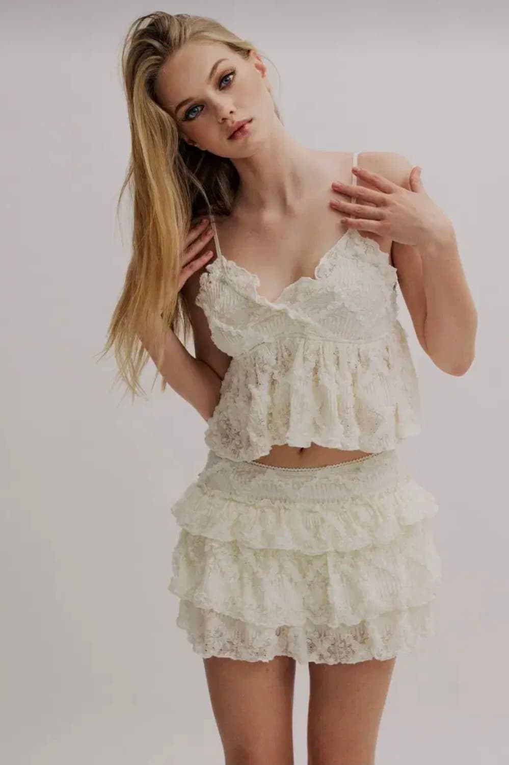 쓰리타임즈 로지탑 아이보리 threetimes rosy top 상품이미지1