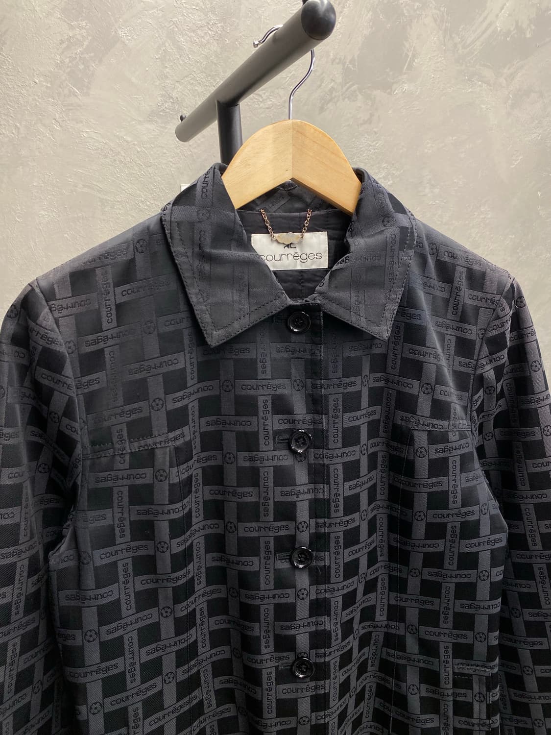 [M] Courreges 꾸레쥬 로고 패턴 자켓 상품이미지2