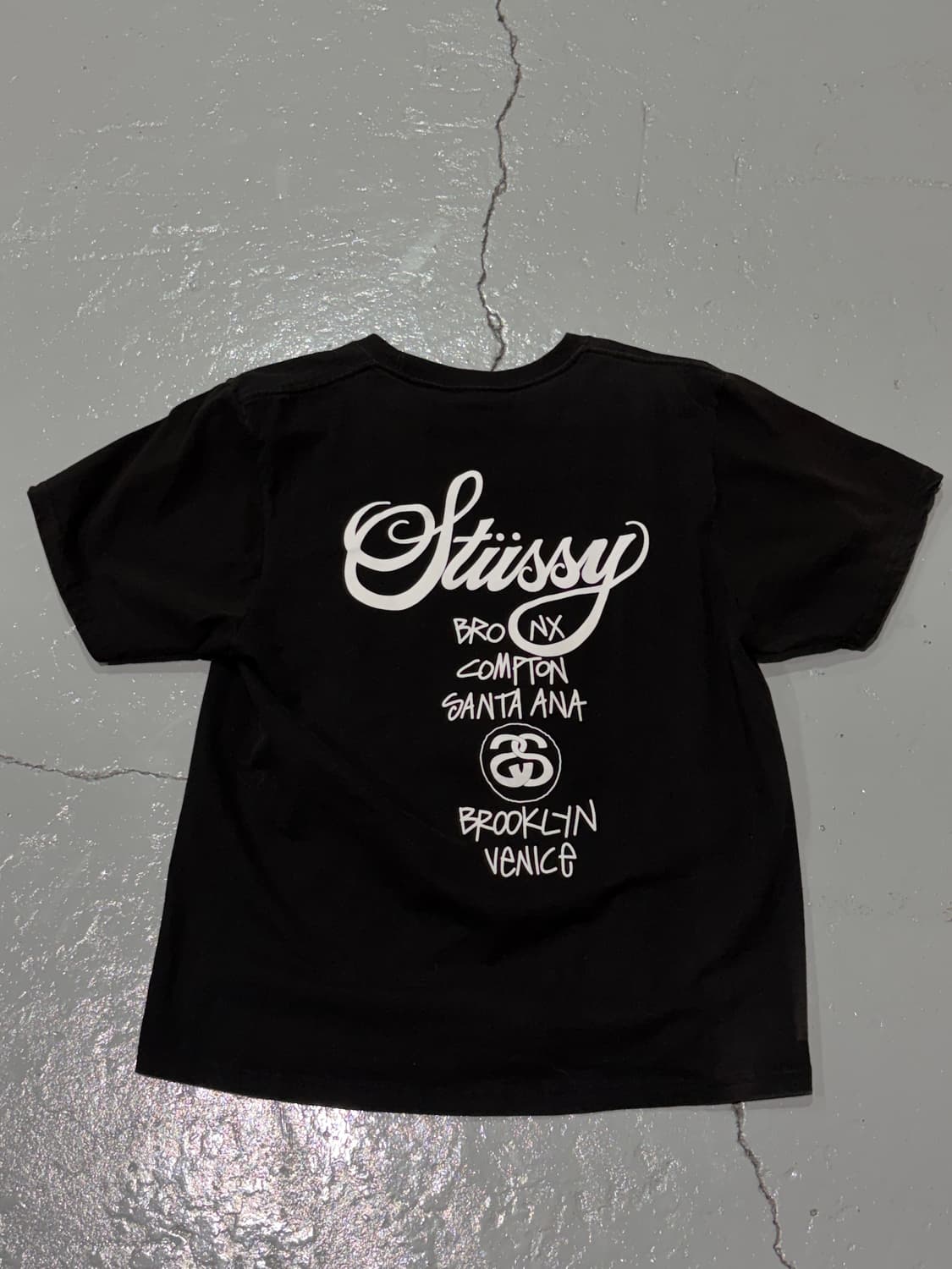 스투시(Stussy) 월드투어 블랙 티셔츠 상품이미지6