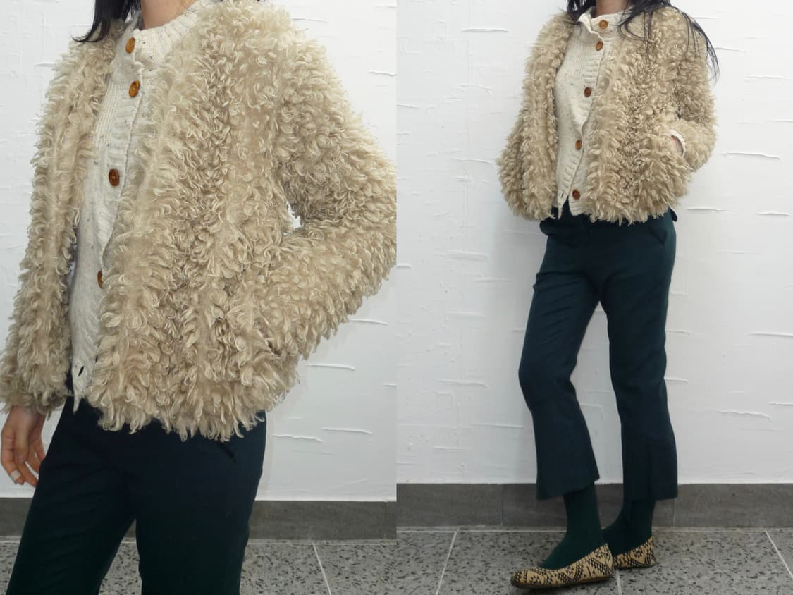 beige boucle jacket 상품이미지1