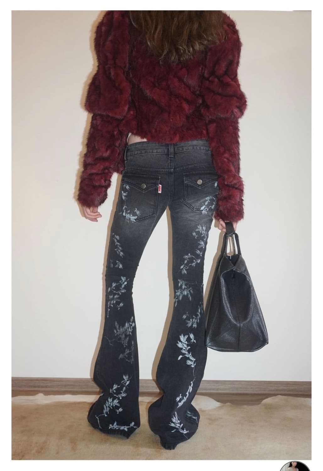 Sculptor flocking bootcut denim (S) 상품이미지2