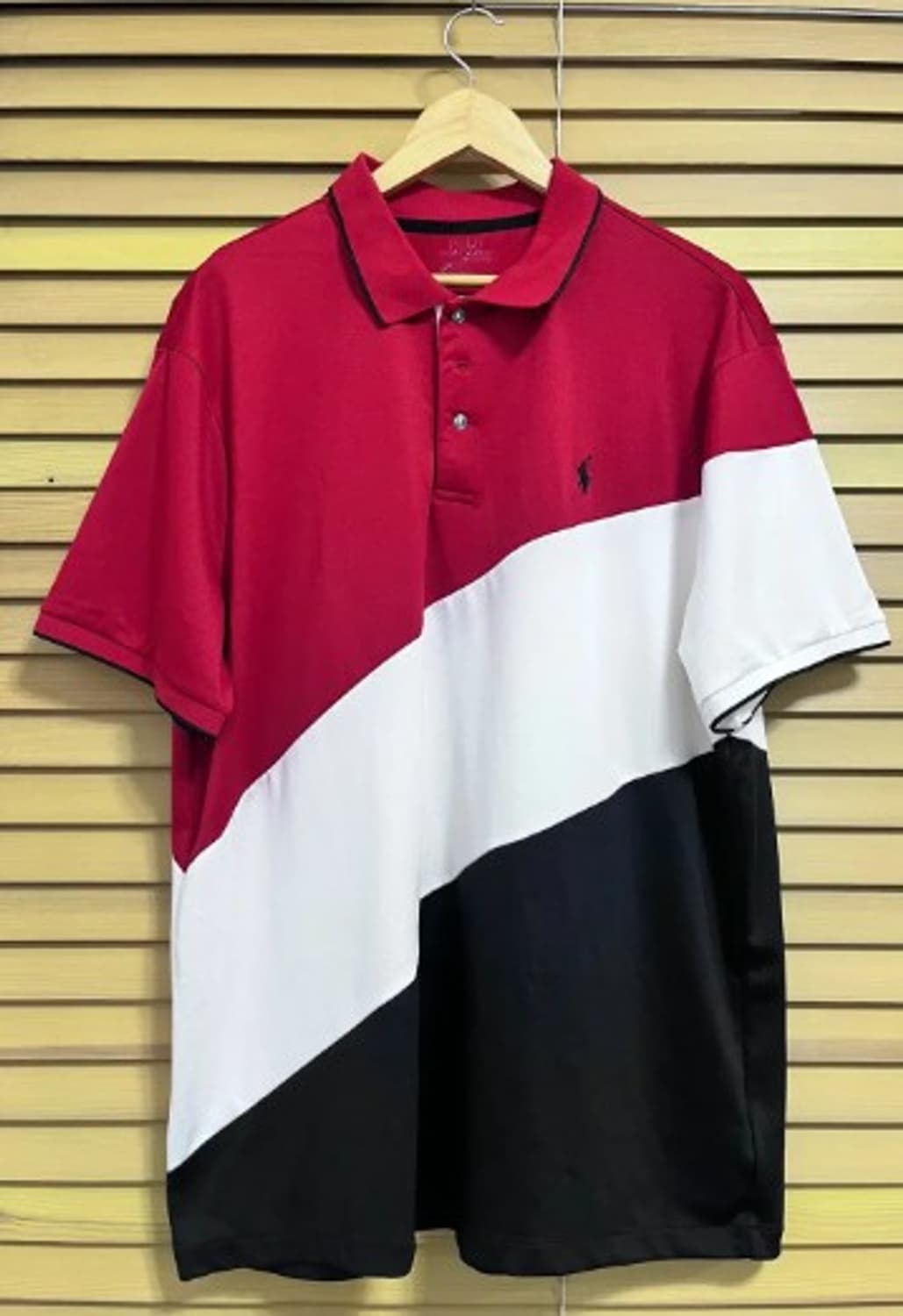 폴로랄프로렌 남성 레드배색PK카라반팔티셔츠 XL사이즈 상품이미지2