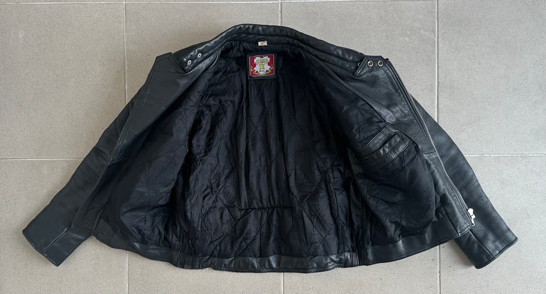 BASHIR 빈티지 바이커 레더자켓 상품이미지6