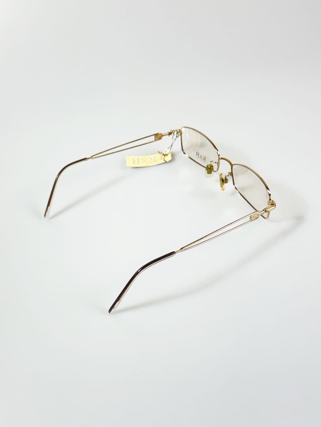 R&B EYEWEAR 골드 슬림 스퀘어 메탈 프레임 빈티지 안경 상품이미지4