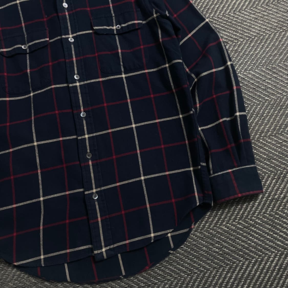 폴로 랄프로렌 체크 블럭 네이비 셔츠o 4638 상품이미지2