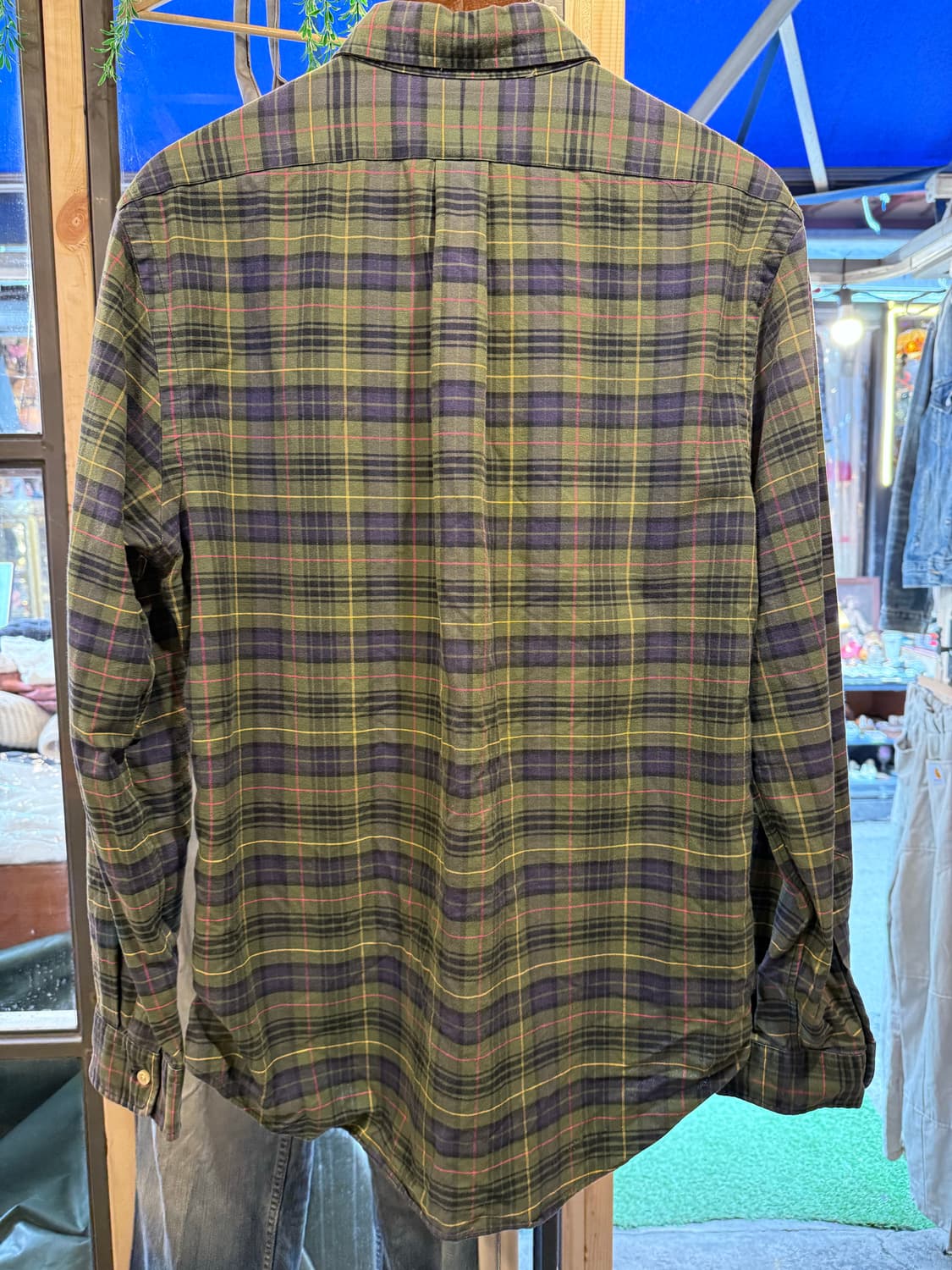 폴로 랄프로렌 레드포니 그린 체크셔츠  상품이미지4