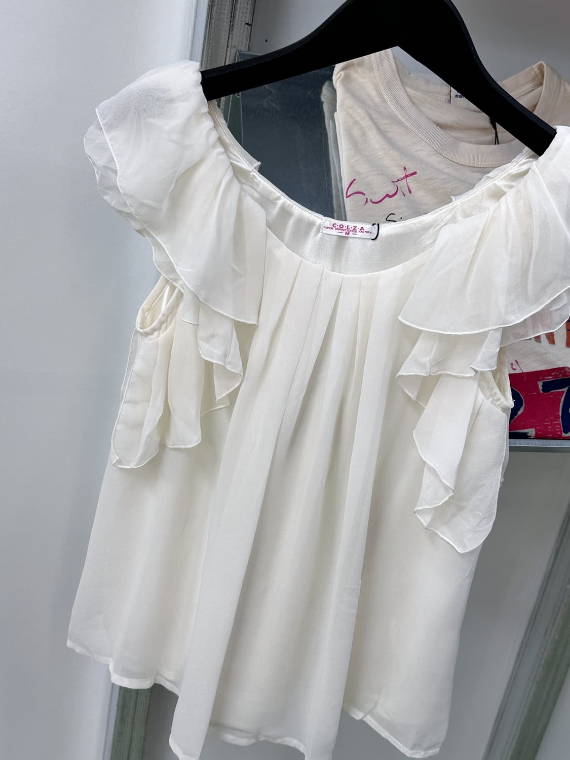 ivory frill sleeve top 상품이미지2