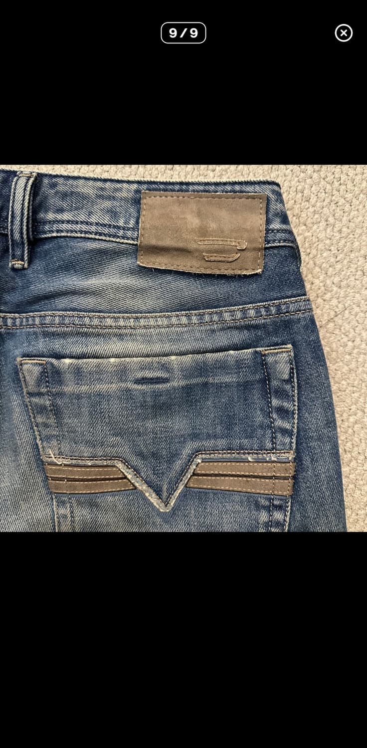 디젤 세미부츠컷 데님팬츠 ZATINY 상품이미지8