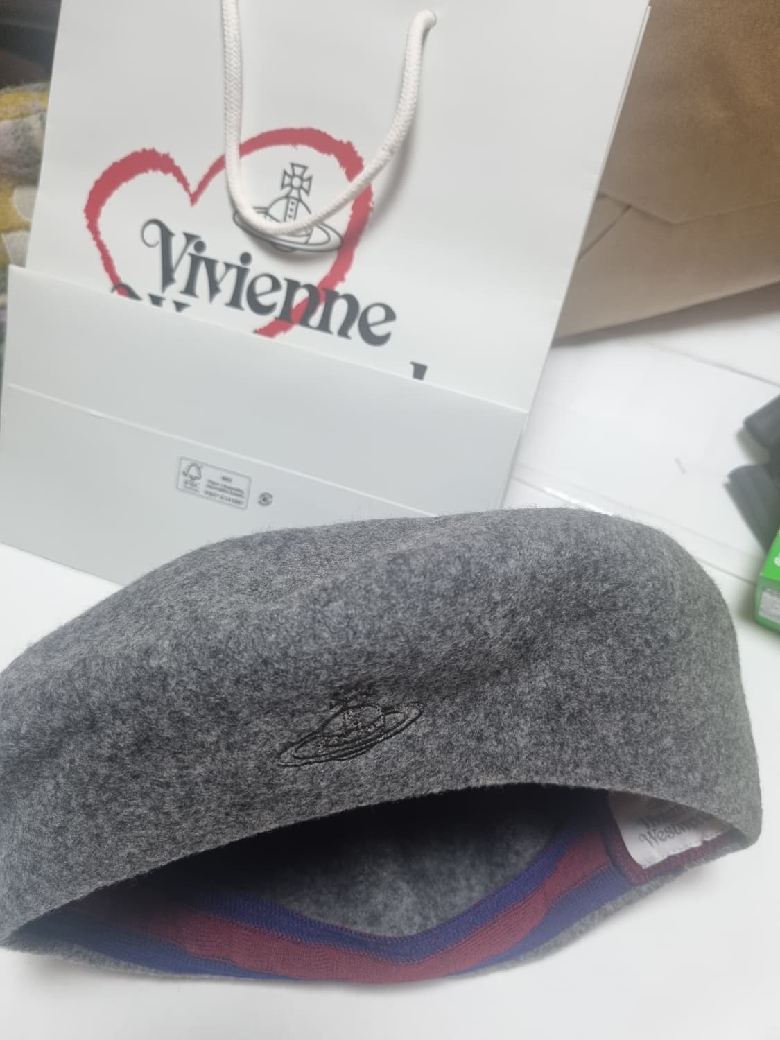 비비안웨스트우드 베레모 그레이 상품이미지3