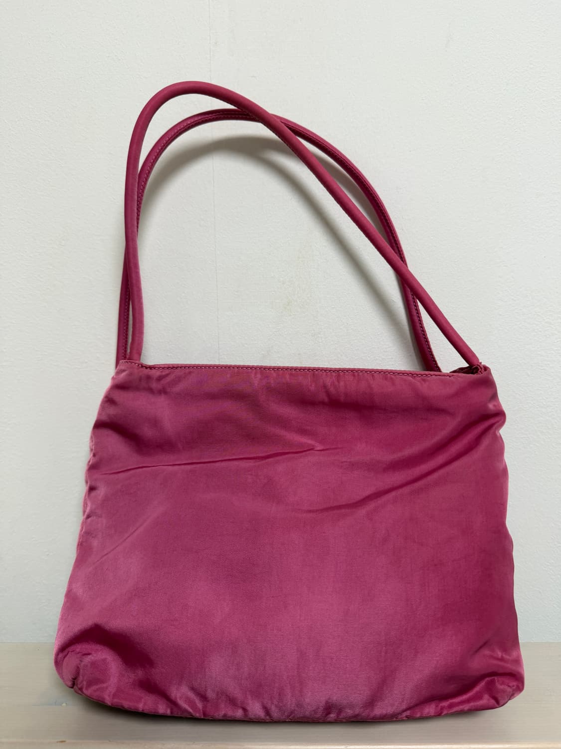 프라다 핑크 나일론 백(정품감정서 포함) 상품이미지6