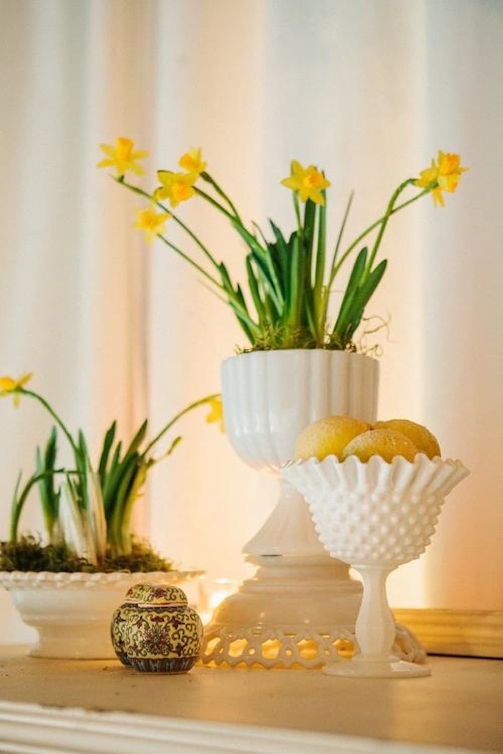 미국 빈티지 밀크글라스 화분 플랜터 상품이미지9