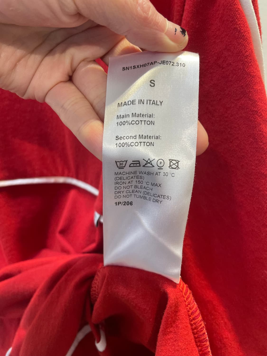 써네이 레드 파이프라인 티셔츠 (s) 상품이미지4