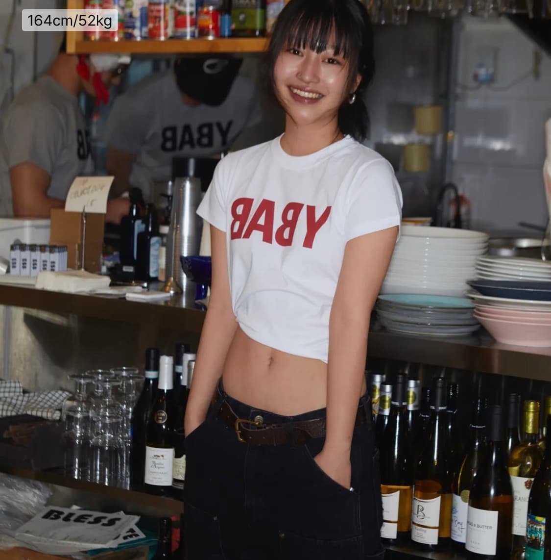 톰스벌스데이 베이비 하프 티셔츠 화이트 상품이미지6