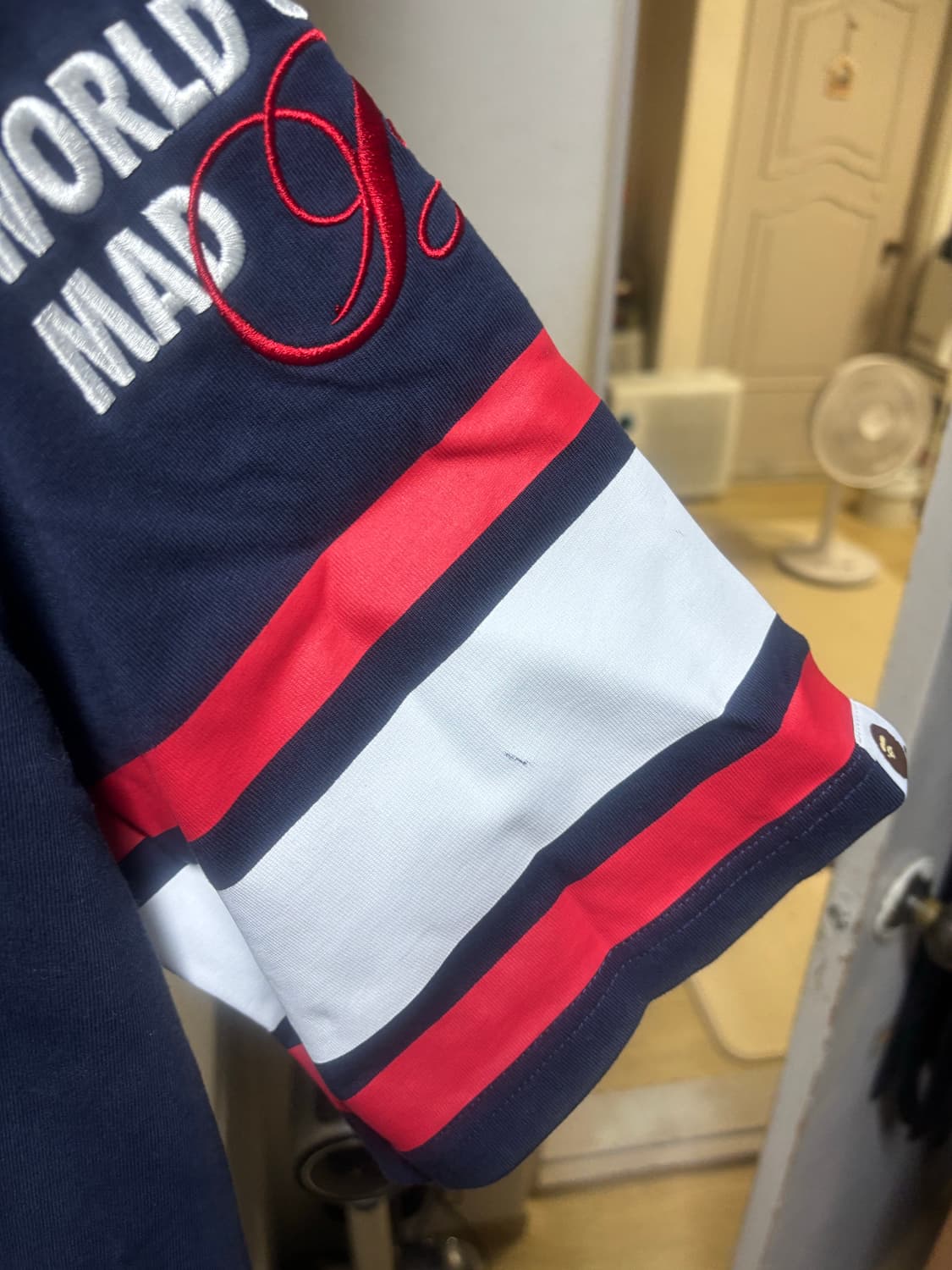 베이프 BAPE 풋볼  져지 네이비 상품이미지4