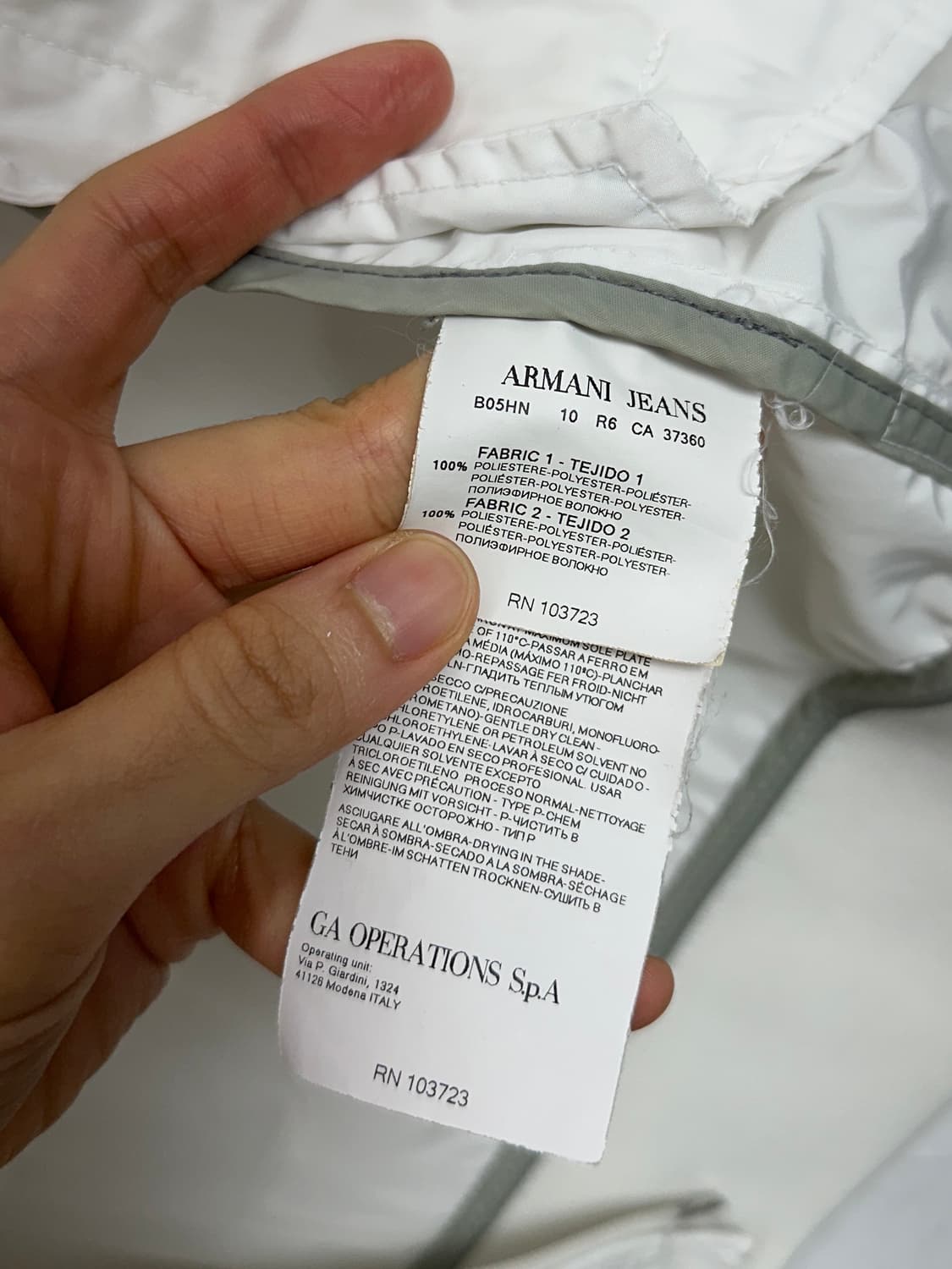 Armani Jeans 2000s Tech Stretch Zip Jack 상품이미지8