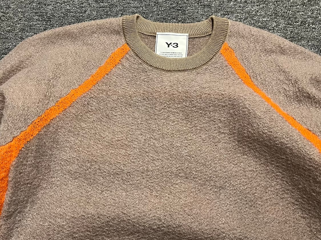 [90~95] Y-3 오렌지라인 포인트 니트 S  상품이미지2