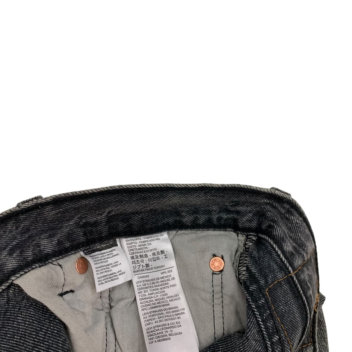 리바이스 흑청 501 데님팬츠 상품이미지3