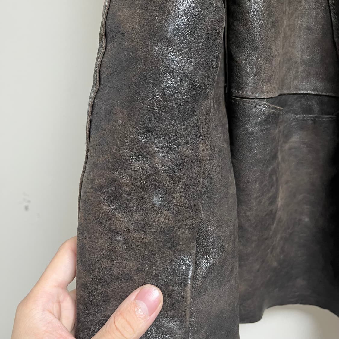 19aw 트랜짓 하이넥 램스킨 자켓 상품이미지7