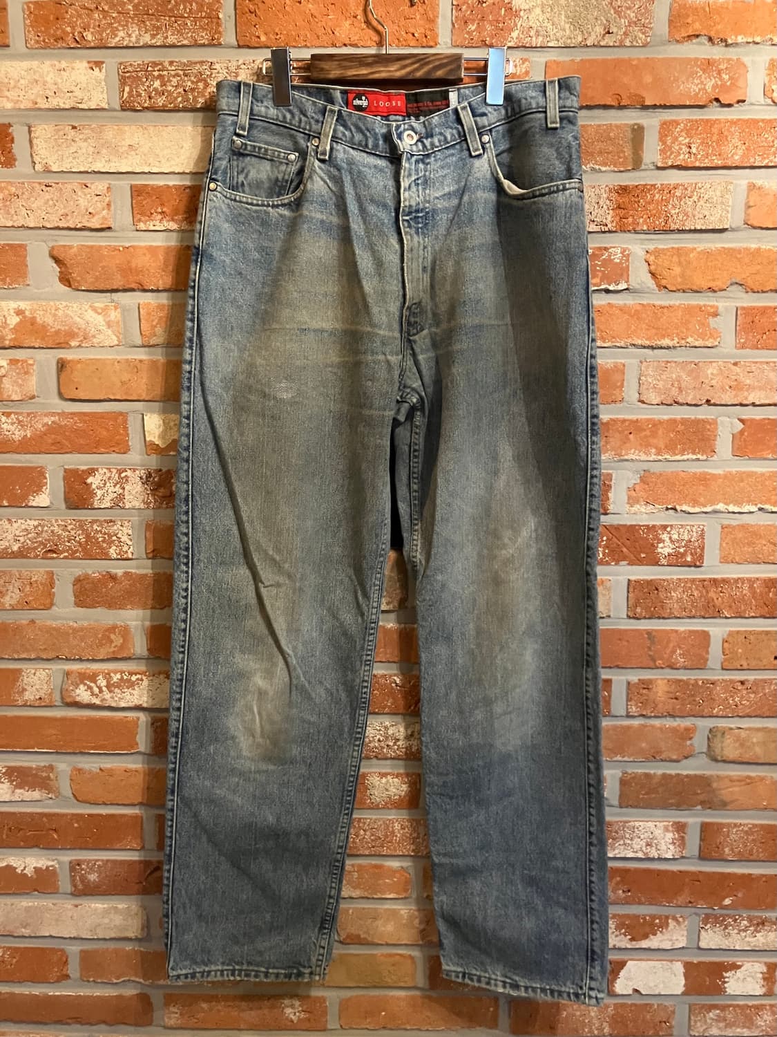 90s USA 빈티지 리바이스 실버탭 루즈핏 데님 팬츠 상품이미지2