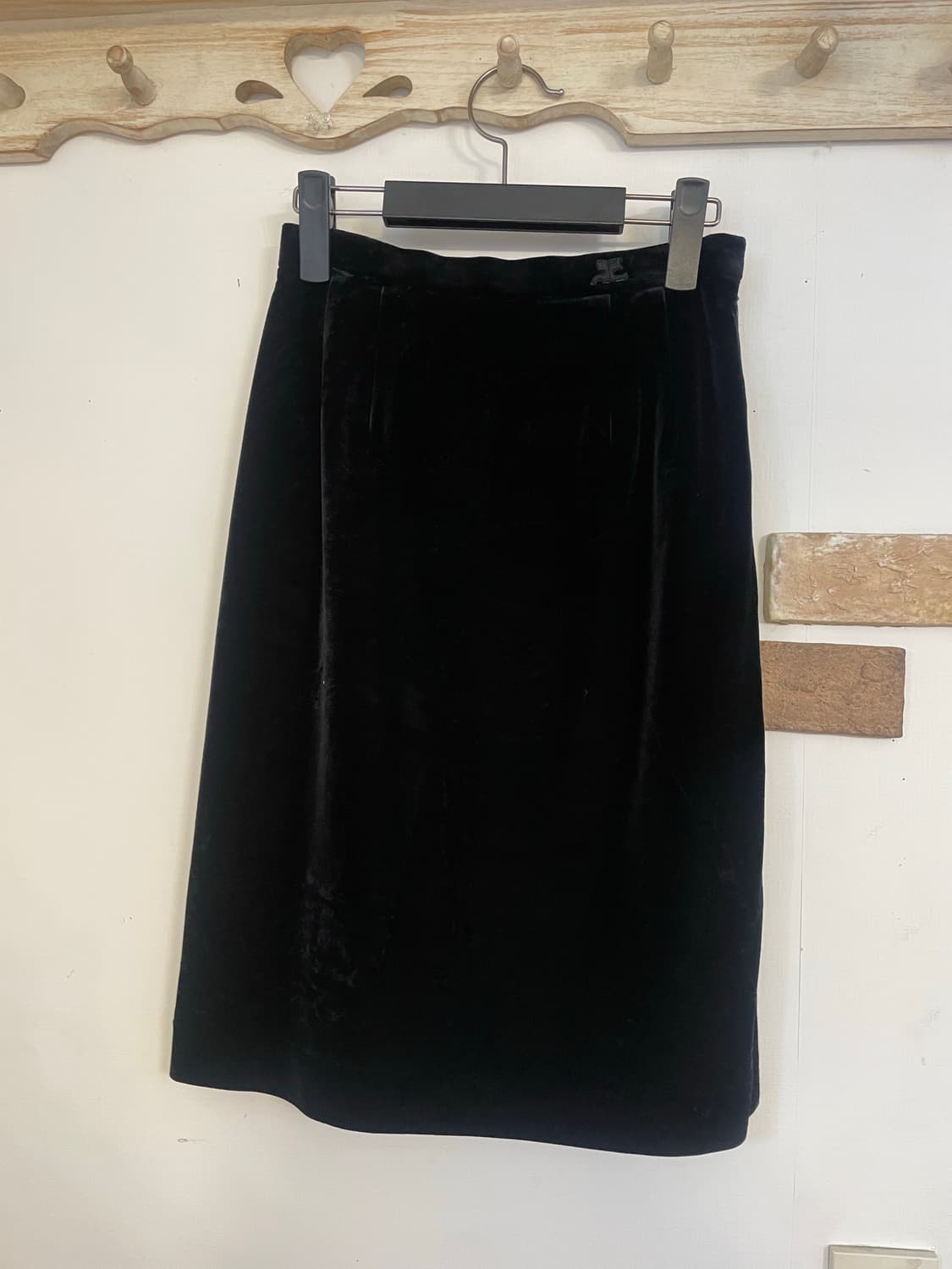 꾸레쥬 벨벳 스커트 상품이미지1