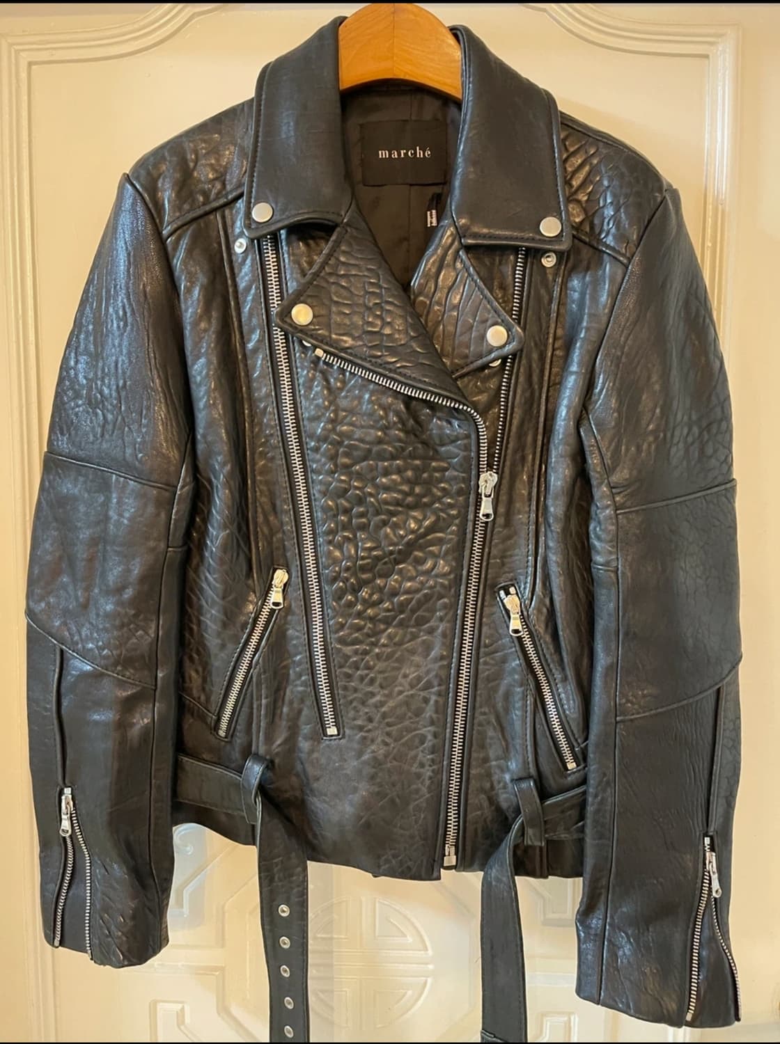 marché 마르쉐 리얼 카우레더 라이더 자켓/S~M 상품이미지1