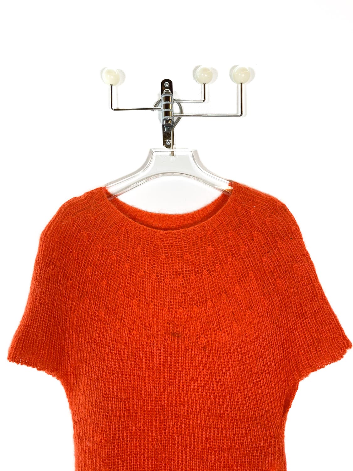 수나오 쿠와하라 오렌지 슬릿 니트 상품이미지4