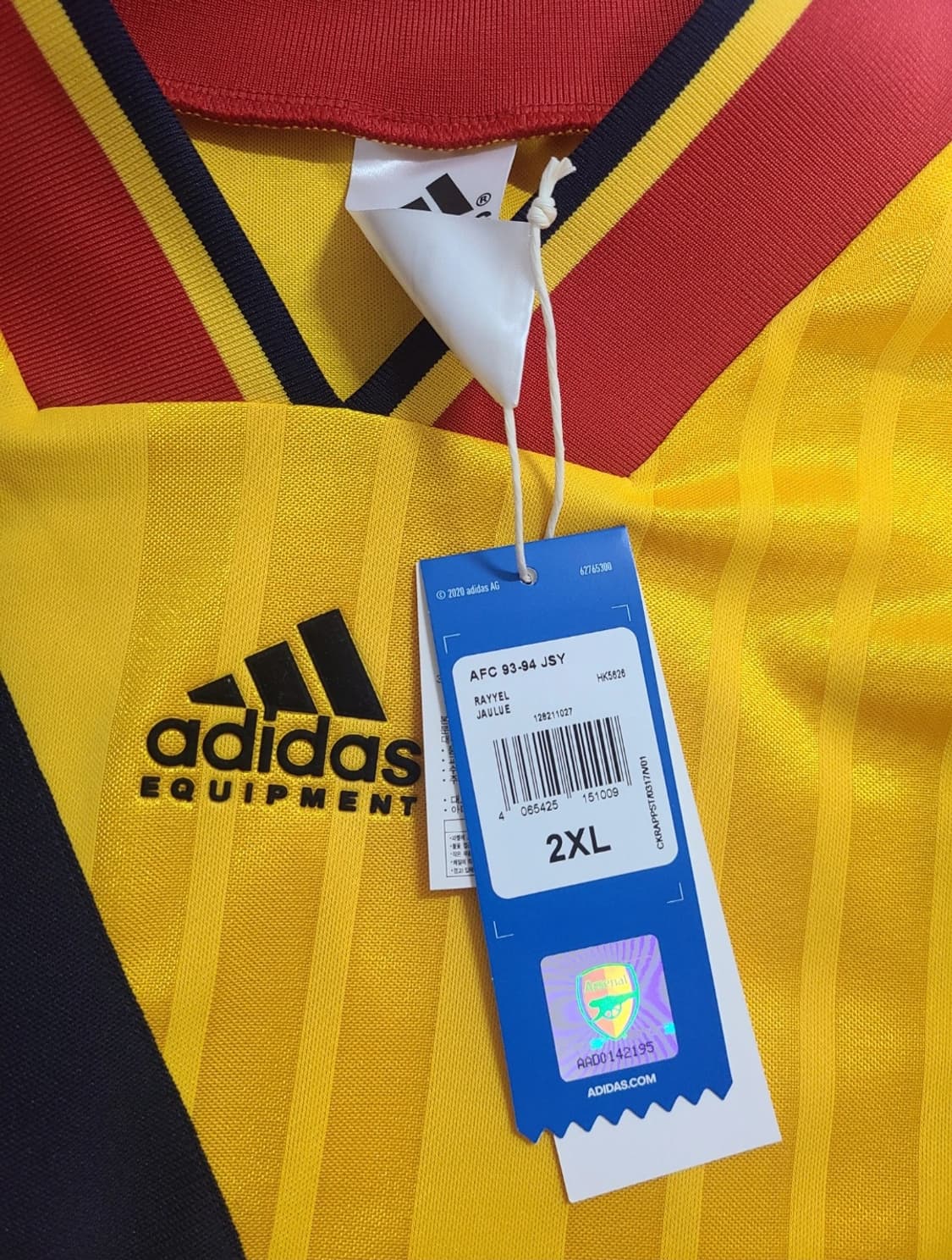 93-94 아스날 레트로 국내 2XL 상품이미지2