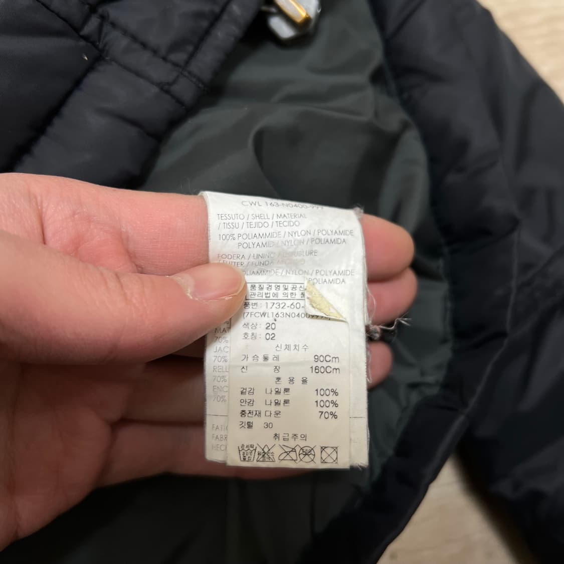 캘빈클라인 진스 여성 덕다운 로고 프린팅 패딩 점퍼 [블랙] S/90 상품이미지6