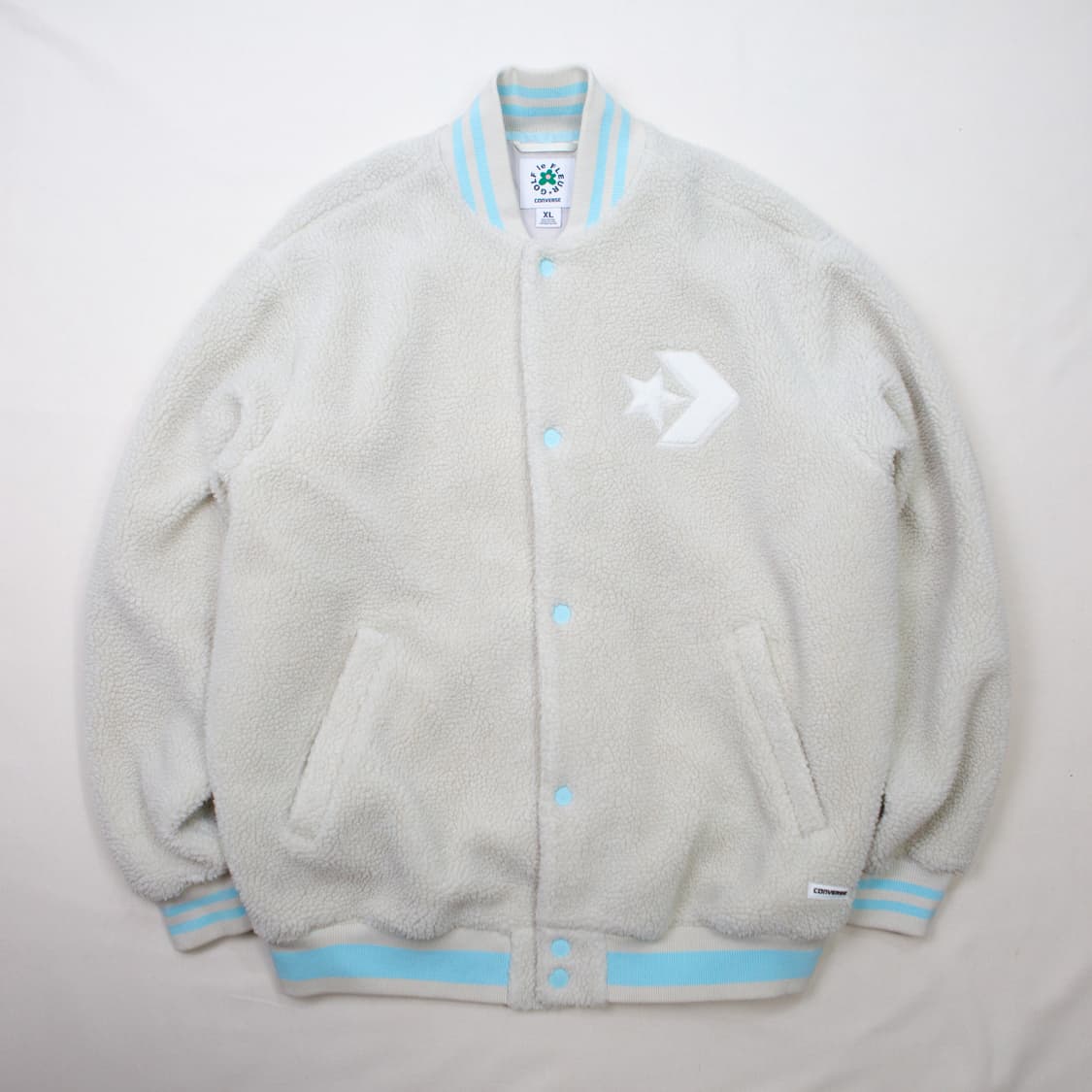 골프 르플레르 x 컨버스 플리스 봄버 자켓 상품이미지3