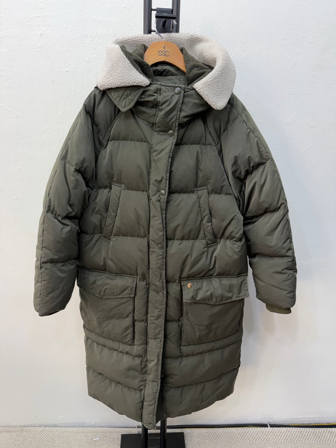 정품) 블랙야크 여성 양털카라 덕다운패딩 90 상품이미지1