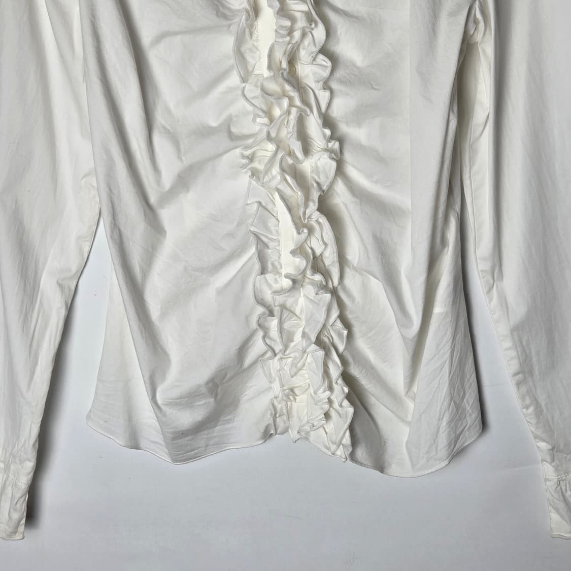 [JPN] 빈티지 코튼 프릴 블라우스 상품이미지4