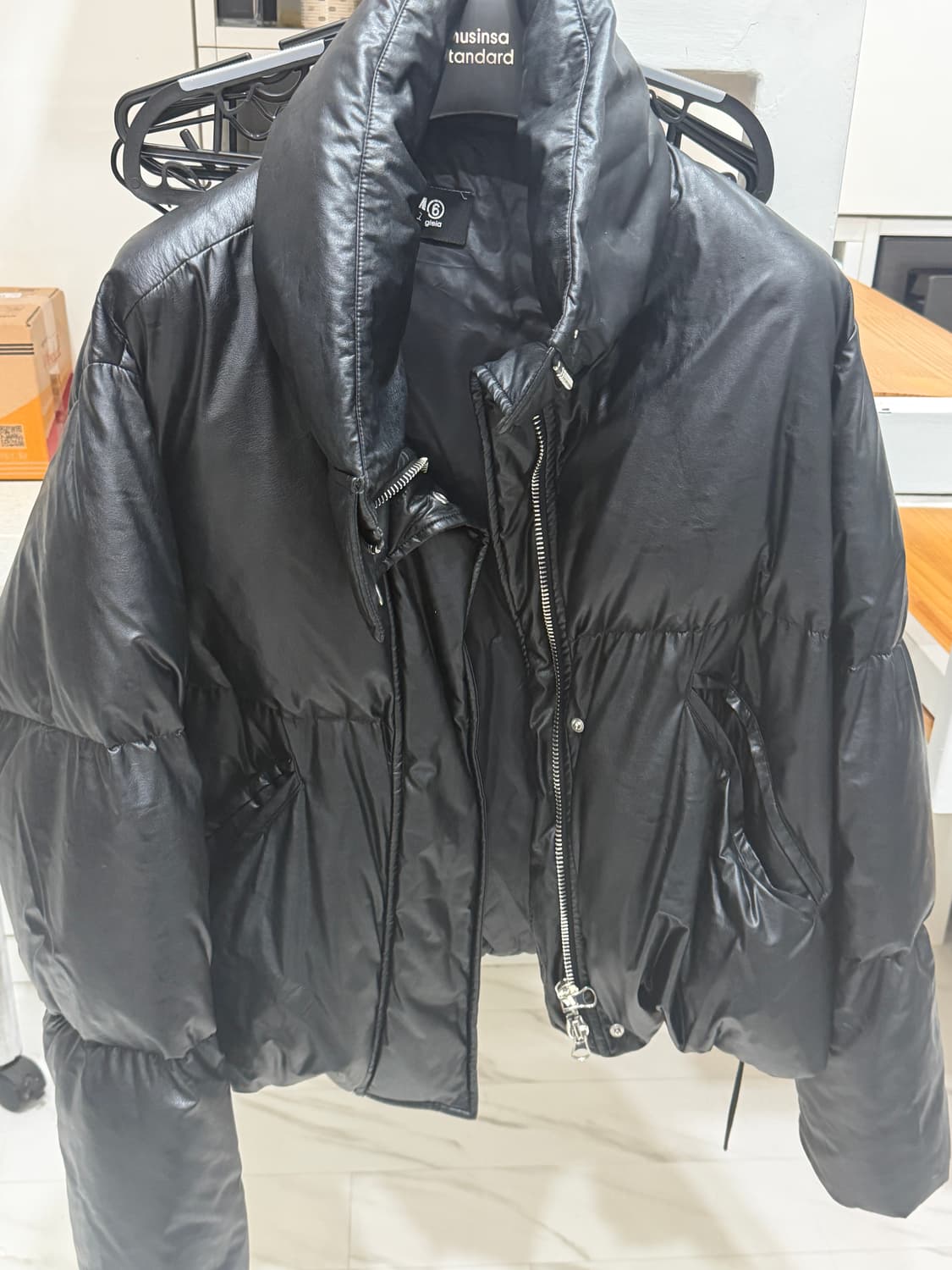 마르지엘라 레더 패딩 상품이미지7