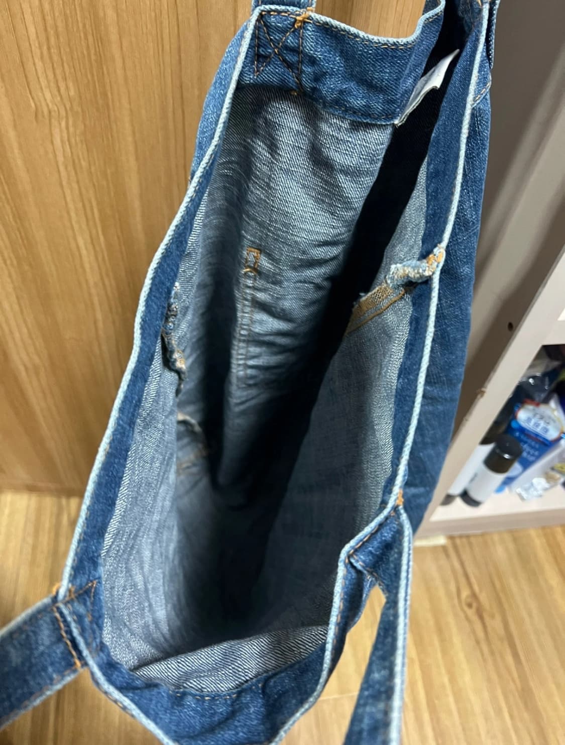 빈티지 데님 숄더백 상품이미지3