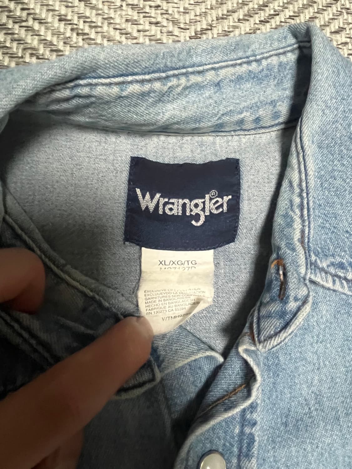 랭글러 데님 웨스턴 셔츠 상품이미지4