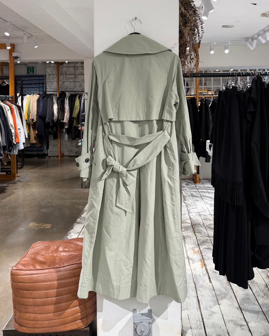 비비안웨스트우드 그린 싱글 트렌치코트  상품이미지6