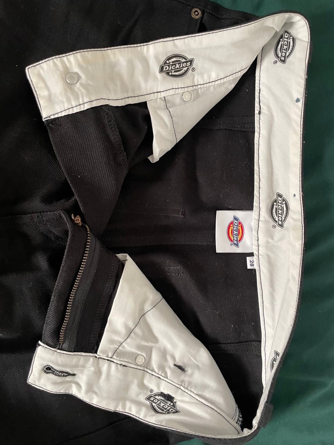 디키즈 더블니 워크 팬츠 블랙 상품이미지3