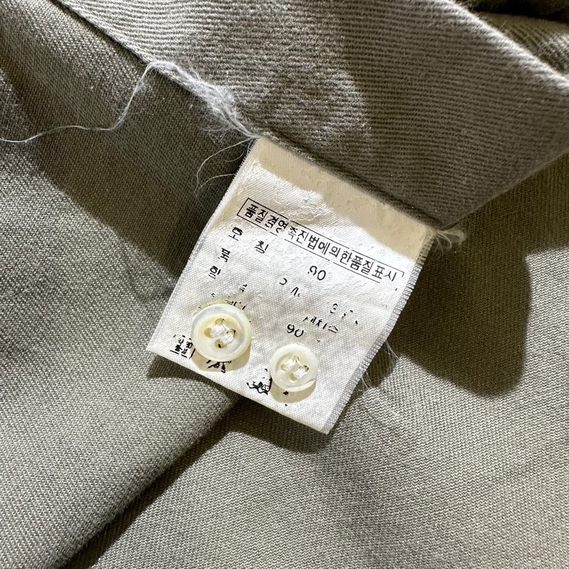 폴로 랄프로렌 트윌코튼 셔츠 카키 상품이미지6