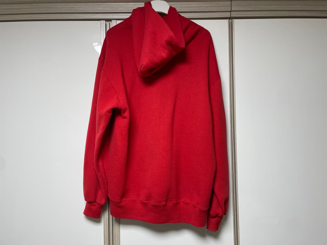 [L] 빈티지 90s Russell 러셀 후드티 레드 상품이미지2